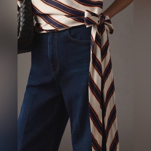 Anthropologie Maeve Striped One-Shoulder Top size small - Picture 5 of 12